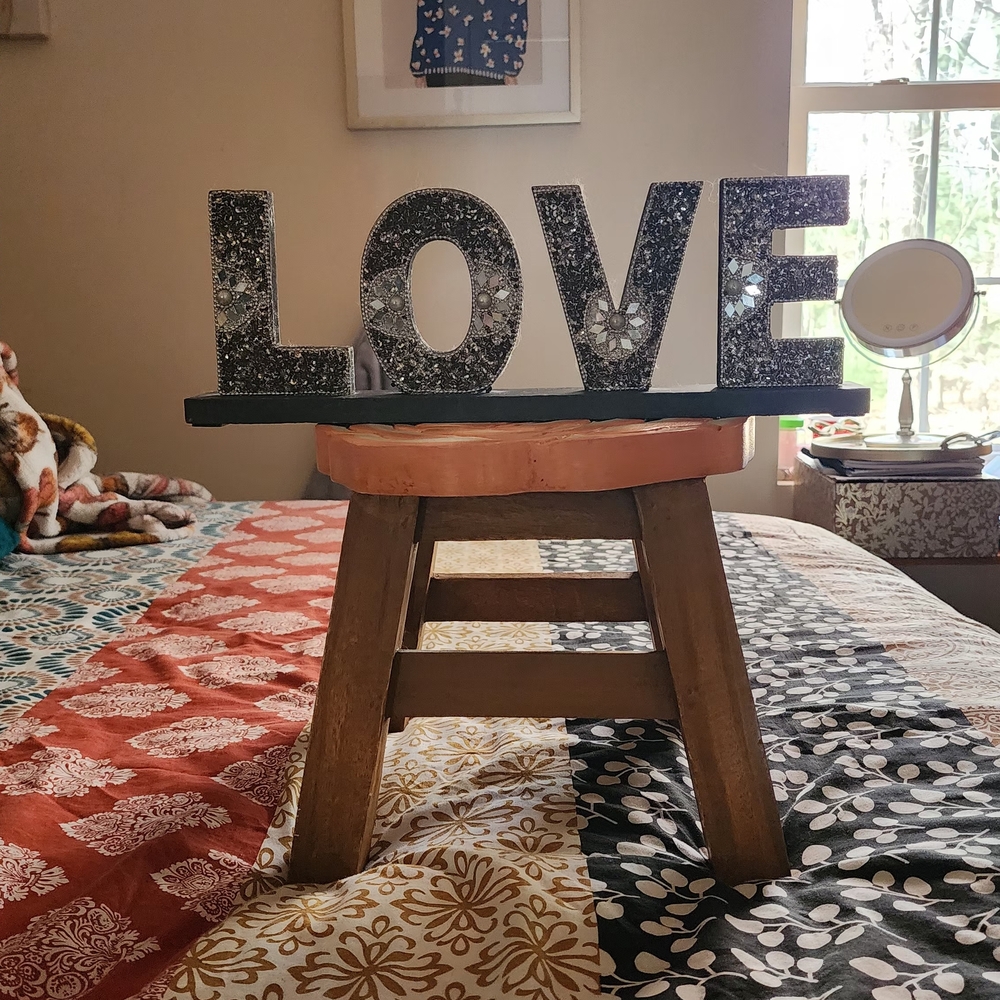 Black and White LOVE Sign